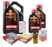 MAHLE Controllo Set 7L MOTUL 8100 X-CLEAN 0W-30 Per Audi A3 Sportback RS3