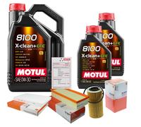 MAHLE Controllo Set 7L MOTUL 8100 X-CLEAN 0W-30 Per Audi A4 2.0 TFSI
