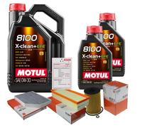 MAHLE Controllo Set 7L MOTUL 8100 X-CLEAN 0W-30 Per Audi A4 Avant 2.0 TDI