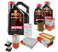 MAHLE Controllo Set 7L MOTUL 8100 X-CLEAN 0W-30 Per Audi A4 Avant 2.0 TDI