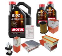 MAHLE Controllo Set 7L MOTUL 8100 X-CLEAN 0W-30 Per Audi A4 Avant 2.0 TDI