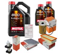 MAHLE Controllo Set 7L MOTUL 8100 X-CLEAN 0W-30 Per Audi A4 Avant 2.0 TDI Q5