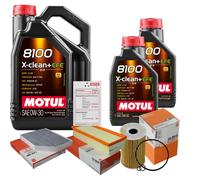 MAHLE Controllo Set 7L MOTUL 8100 X-CLEAN 0W-30 Per Audi A4 Avant 2.0 TDI Q5