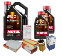 MAHLE Controllo Set 7L MOTUL 8100 X-CLEAN 0W-30 Per Audi A4 Avant 2.0 TDI Q5
