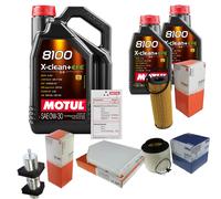 MAHLE Controllo Set 7L MOTUL 8100 X-CLEAN 0W-30 Per Audi A4 Avant 3.0 TDI