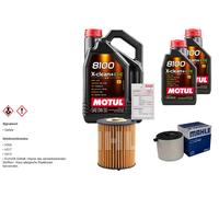 MAHLE Controllo Set 7L MOTUL 8100 X-CLEAN 0W-30 Per Audi Q5 40 TDI Mild