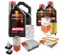 MAHLE Controllo Set 7L MOTUL 8100 X-CLEAN 0W-30 Per Audi Q7 3.0 TDI Quattro