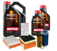 MAHLE Controllo Set 7L MOTUL 8100 X-CLEAN 0W-30 Per BMW 4 Gran Coupe 418d