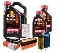 MAHLE Controllo Set 7L MOTUL 8100 X-CLEAN 0W-30 Per BMW X6 xDrive30d