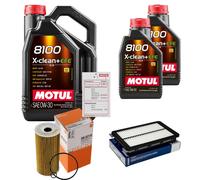 MAHLE Controllo Set 7L MOTUL 8100 X-CLEAN 0W-30 Per KIA Sportage 2.0 CRDi