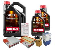 MAHLE Controllo Set 7L MOTUL 8100 X-CLEAN 0W-30 Per VW Golf IV 3.2 R32
