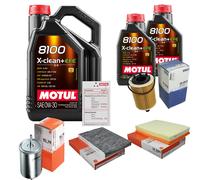 Mahle Controllo Set 7L Motul 8100 x-Pulire 0W-30 per Audi Tt Roadster 3.2