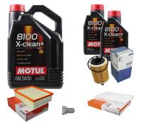 MAHLE Controllo set 7l Motul 8100 X-pulire+ 5W-30 per Audi A4 Avant 2.0 TDI