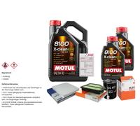 Mahle Controllo Set 7L Motul 8100 x-Pulire Efe 5W-30 per Honda Cr-V