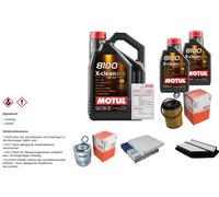 Mahle Controllo Set 7L Motul 8100 x-Pulire Efe 5W-30 per Honda Cr - V III