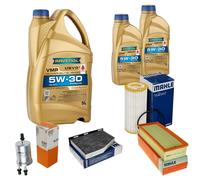 MAHLE Controllo Set 7L RAVENOL 5W-30 per VW Beetle Cabriolet 2.0 TSI Scirocco