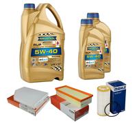 MAHLE Controllo Set 7L RAVENOL 5W-40 Per Audi A4 Avant 1.8 TFSI 2.0 Q5
