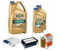 MAHLE Controllo Set 7L RAVENOL 5W-40 Per Hyundai Tucson 2.0 CRDi AWD