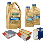 MAHLE Controllo Set 7L RAVENOL VMP 5W-30 per Audi A4 Avant 1.8 TFSI 2.0 Q5