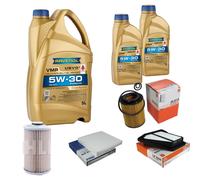 MAHLE Controllo Set 7L RAVENOL VMP 5W-30 per Honda CR-V III 2.2i-DTEC 4WD