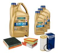 MAHLE Controllo Set 8 L 5W-30 per VW T-ROC TSI Tiguan Golf VII Cupra Ateca