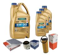 MAHLE Controllo Set 8 L 5W-30 RAVENOL per Audi A4 Avant 3.0 TDI quattro 2.7 A5