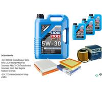 MAHLE Controllo Set 8 L LIQUI MOLY 5W-30 Longtime Per Toyota Auris 1.8 Hybrid