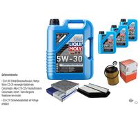 MAHLE Controllo Set 8 L LIQUI MOLY 5W-30 Per Honda CR-V III 2.2i-CTDI 4WD