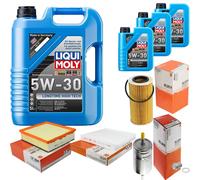 Mahle Controllo Set 8 L Liqui Moly da Molto Tempo 5W-30 per Volvo S40 II T5 AWD