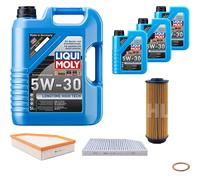 MAHLE Controllo Set 8 L Liqui Moly Longtime 5W-30 Per BMW 3er Touring 330d