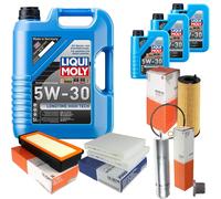 MAHLE Controllo Set 8 L Liqui Moly Longtime 5W-30 Per BMW 5er Touring M550d