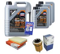 Mahle Controllo Set 8 L Liqui Moly Top Tec 4210 0W-30 per Audi DD 3.2