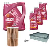 Mahle Controllo Set 8 L mannol 0W-20 Legend Formula C5 per Land