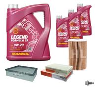 Mahle Controllo Set 8 L mannol 0W-20 Legend Formula C5 per Terra