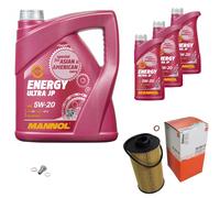 MAHLE Controllo Set 8 L MANNOL 5W-20 Energy Ultra JP Per BMW 8 Serie 850iCi
