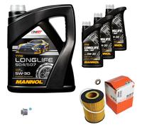 Mahle Controllo Set 8 L mannol 5W-30 Longlife per BMW 7er 745i Sx. 735i 6er