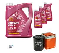 MAHLE Controllo Set 8 L MANNOL 5W-30 Per Mitsubishi Mirage/Space Star