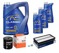 MAHLE Controllo Set 8 L MANNOL Classic 10W-40 Per Toyota MR 2 II 2.0 16V