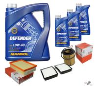MAHLE Controllo Set 8 L MANNOL Defender 10W-40 Per BMW 3er Compact 323 TI
