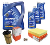MAHLE Controllo Set 8 L MANNOL Defender 10W-40 Per BMW 8er 840 Ci