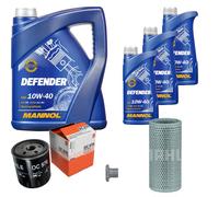 MAHLE Controllo Set 8 L MANNOL Defender 10W-40 Per Peugeot 205 II 1.9 GTI 306