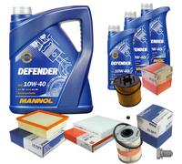 MAHLE Controllo Set 8 L MANNOL Defender 10W-40 Per Renault Vel Satis 2.2 dCi