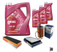 MAHLE Controllo Set 8 L MANNOL Diesel TDI 5W-30 Per BMW 3 Serie 325td 325tds