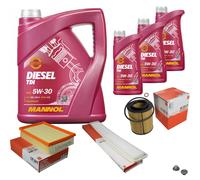 MAHLE Controllo Set 8 L MANNOL Diesel TDI 5W-30 Per BMW 3er Cabriolet 320 Ci