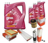 MAHLE Controllo Set 8 L MANNOL Diesel TDI 5W-30 Per BMW 3er Cabriolet 320 Ci