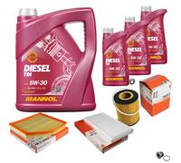 MAHLE Controllo Set 8 L MANNOL Diesel TDI 5W-30 Per BMW 6er 645 Ci 545i