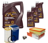 MAHLE Controllo Set 8 L MANNOL Diesel TDI 5W-30 Per VW Golf VII 2.0 GTI