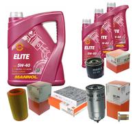 MAHLE Controllo Set 8 L MANNOL Elite 5W-40 Per Alfa Romeo 156 Sportwagon 1.9