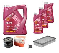 MAHLE Controllo Set 8 L MANNOL Elite 5W-40 Per Renault Kangoo Express D 65