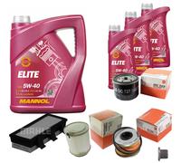 MAHLE Controllo Set 8 L MANNOL Elite 5W-40 Per Renault Kangoo Express D 65